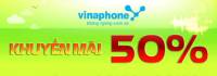 Vinaphone khuyến mãi 50% giá trị thẻ nạp duy nhất ngày 28/09.